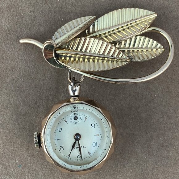 Tourneau Jewelry Vintage Fabulous Tourneau Swiss Broach Watch